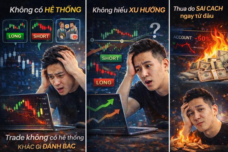 Vì sao 98% trader thua và không kiếm được tiền?